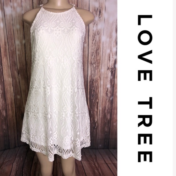 Love Tree Dresses & Skirts - White Love Tree Dress Small